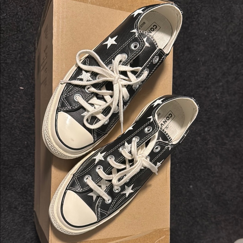 Converse Starry Black Sneakers - RARE